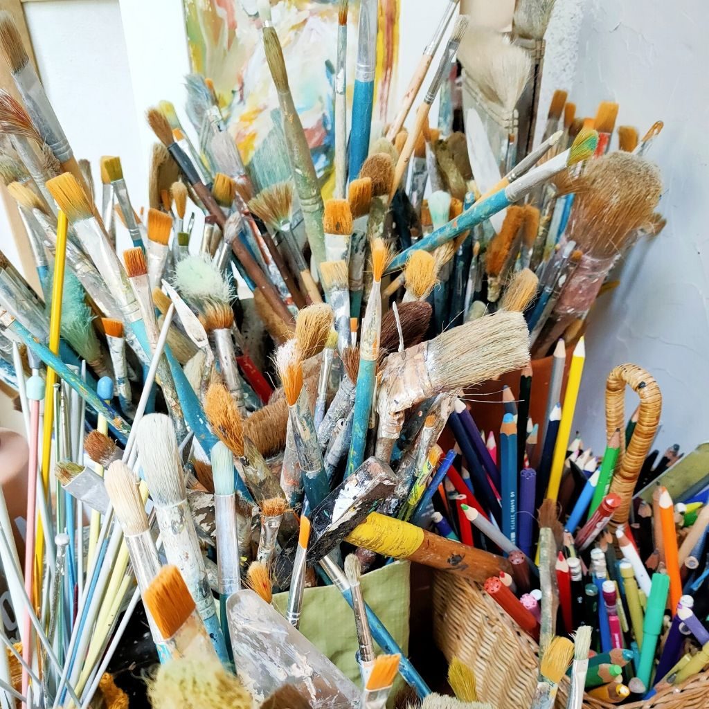 Cours de peinture à l'année et les samedis à Beaucouzé à l'atelier de Juliette